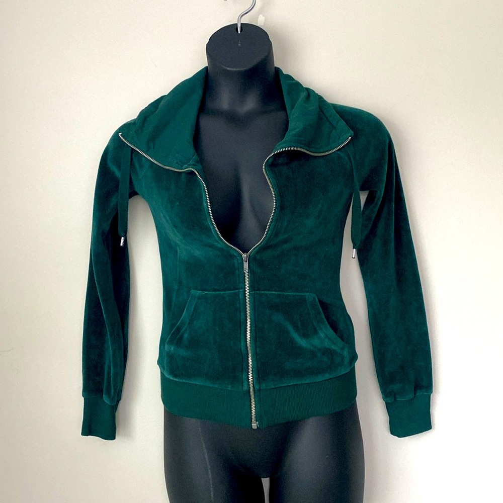 Divided by H&M Velour Track Jacket Women’s Size 4 Zip Up Y2K Athleisure